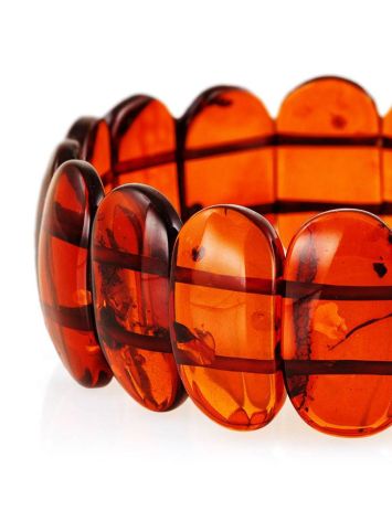 Cherry Amber Stretch Bracelet, image , picture 3