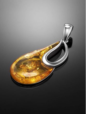 Bright Amber Drop Shaped Pendant The Sunrise, image , picture 2