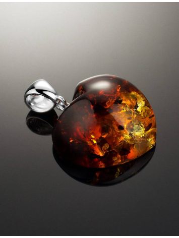 Shimmering Amber Heart Pendant The Declaration, image , picture 2