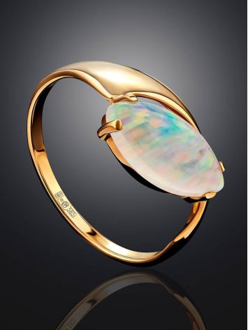 Refined Gold Opal Ring, Ring Size: 8.5 / 18.5, image , picture 2