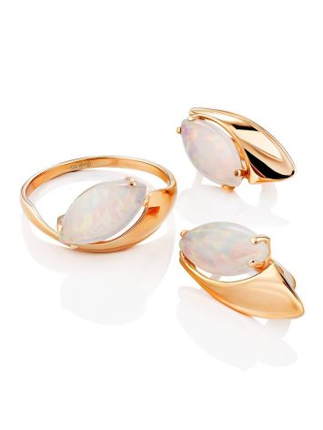 Refined Gold Opal Ring, Ring Size: 8.5 / 18.5, image , picture 5