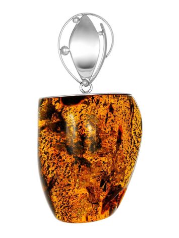 Gorgeous Textured Amber Pendant, image 