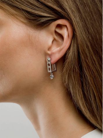 Silver Earrings Konstruktor, image , picture 2
