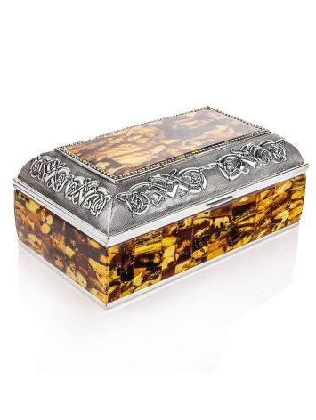 Mosaic Amber Jewelry Box, image 