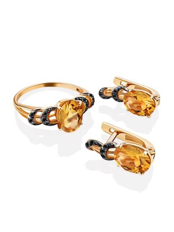 Lustrous Gold Citrine Ring, Ring Size: 5 / 15.5, image , picture 4