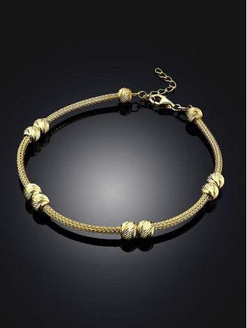 Trendy Gilded Silver Chain Bracelet The Sparkling, image , picture 2