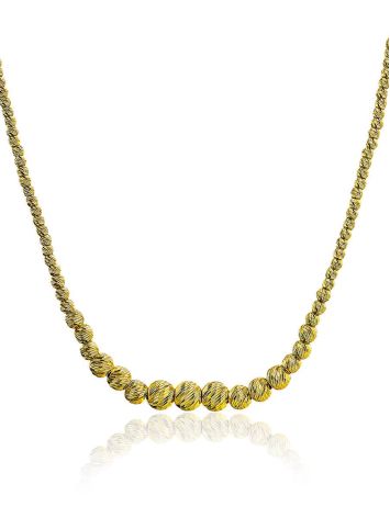 Gilded Silver Beaded Necklace The Sparkling, image 