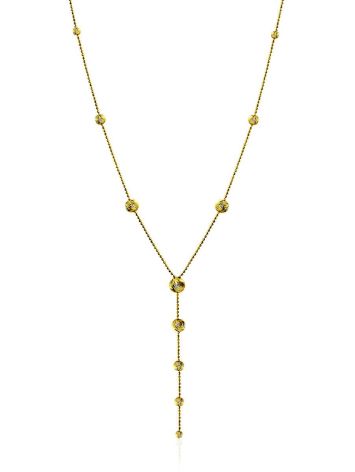 Refined Gilded Silver Tie Necklace The Sparkling, image 
