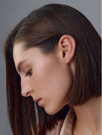 Sleek Gilded Silver Ear Cuff The Liquid, image , picture 4