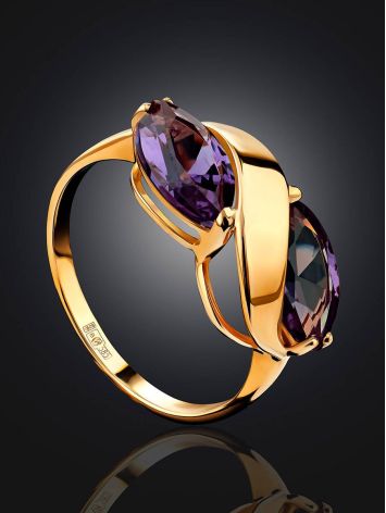 Elegant Gold Alexandrite Ring, Ring Size: 6.5 / 17, image , picture 2