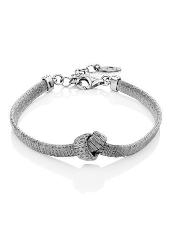 Knot Motif Silver Bracelet The Silk, image 