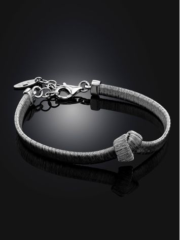 Knot Motif Silver Bracelet The Silk, image , picture 2