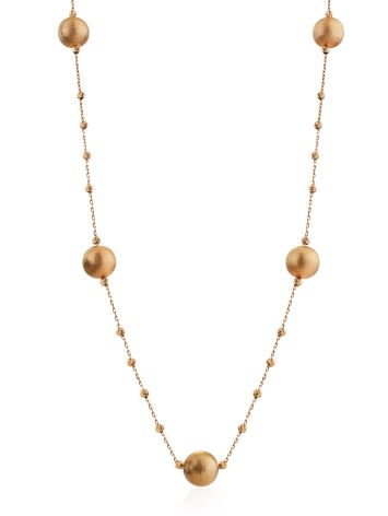 Refined Gilded Silver Beaded Necklace The Silk, image 