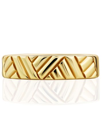 Minimalist Gilded Silver Band Ring, Ring Size: 7 / 17.5, image , picture 5
