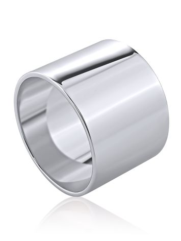 Sterling Silver Wide Band Ring The ICONIC, Ring Size: 6 / 16.5, image 