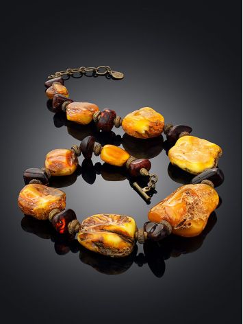 Ethnic Style Natural Amber Necklace, image , picture 2