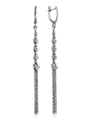 Flawless Silver Dangle Earrings The Sparkling, image 
