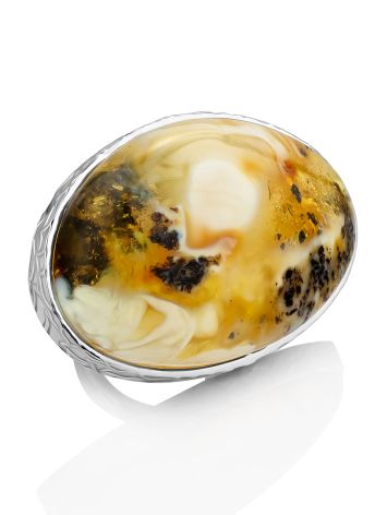 Exclusive Multicolored Amber Cocktail Ring The Bella Terra, Ring Size: Adjustable, image 