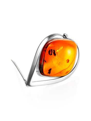 Whimsical Silver Amber Brooch The Rialto, image , picture 3