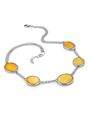 Voluptuous Silver Amber Necklace The Palazzo, image , picture 2