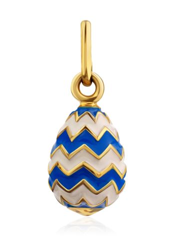 Playful Design Gilded Silver Enamel Egg Pendant The Romanov, image 