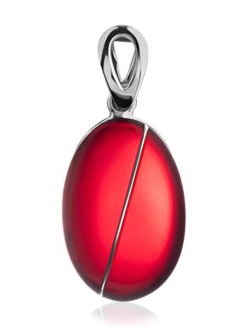Stylish Red Amber Pendant The Sangria, image 