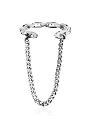 Stylish Silver Chain Ear Cuff The ICONIC, image 