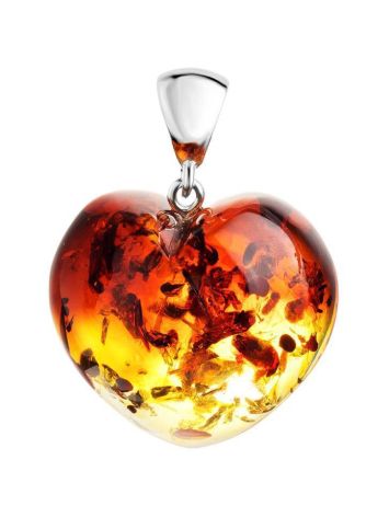 Shimmering Amber Heart Pendant The Declaration, image 