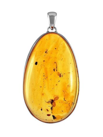 Amber Pendant In Sterling Silver With Inclusion The Clio, image 