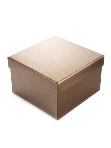 Bronze Color Cardboard Gift Box, image 