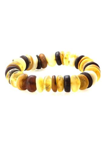 Multicolor Amber Designer Stretch Bracelet, image 