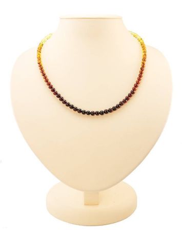 Two Toned Amber Beaded Necklace The Prague, image 