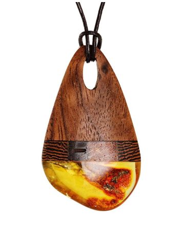 Amber And Wood Pendant The Indonesia, image 