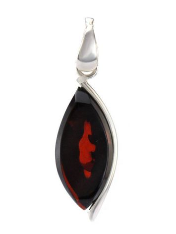 Amber Pendant In Sterling Silver The Glow, image 