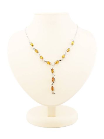 Amber Necklace In Sterling Silver The Verbena, image 