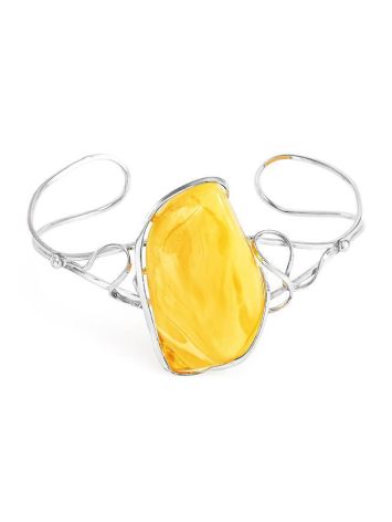 Honey Amber Cuff Bracelet In Sterling Silver The Rialto, image 