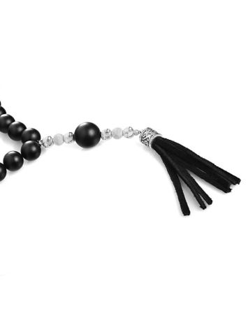 Black Amber Beads With Tassel The Cuba, image , picture 6