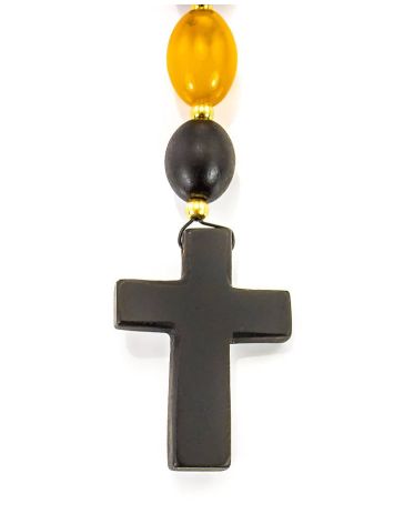 50 Olive Cut Amber Rosary The Cuba, image , picture 5