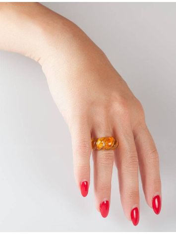 Designer Amber Band Ring The Magma, image , picture 2
