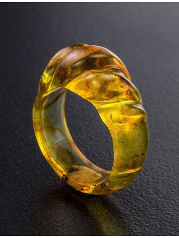 Designer Amber Band Ring The Magma, image , picture 3