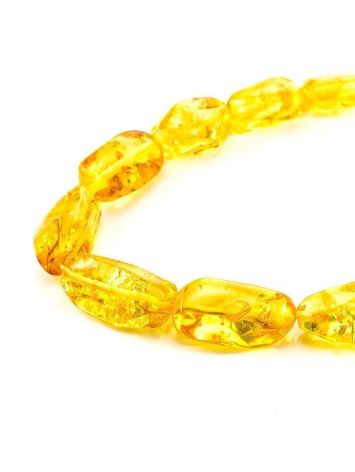 Lemon Amber Beaded Necklace, image , picture 4