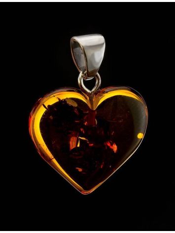 Cognac Amber Heart Pendant The Declaration, image , picture 2