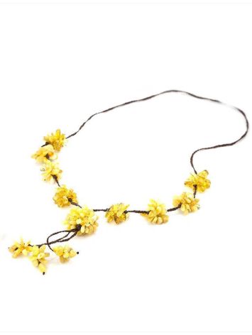 Lemon And Honey Amber Necklace The Chrysanthemum, image , picture 3