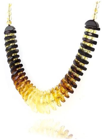 Two Toned Amber Necklace The Tangerine, image , picture 2