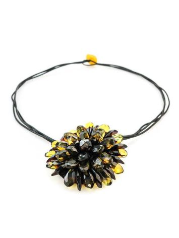 Dark Amber Necklace The Chrysanthemum, image , picture 5