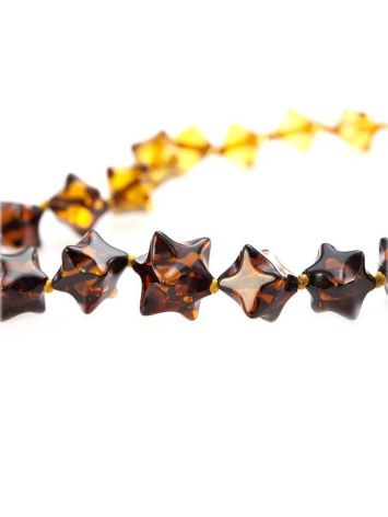 Star Shaped Amber Beaded Choker, image , picture 2