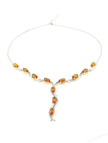 Amber Necklace In Sterling Silver The Verbena, image , picture 3