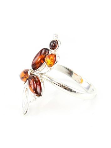 Cherry Amber Ring In Sterling Silver The Verbena, Ring Size: 8.5 / 18.5, image , picture 3