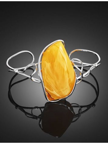 Honey Amber Cuff Bracelet In Sterling Silver The Rialto, image , picture 2
