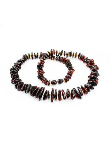 Cherry Amber Beaded Necklace, image , picture 4